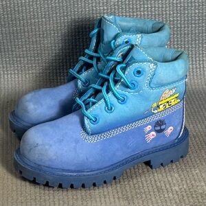 Timberland x SpongeBob 6 Inch Waterproof Nubuck Leather Boots Toddler Size 8C